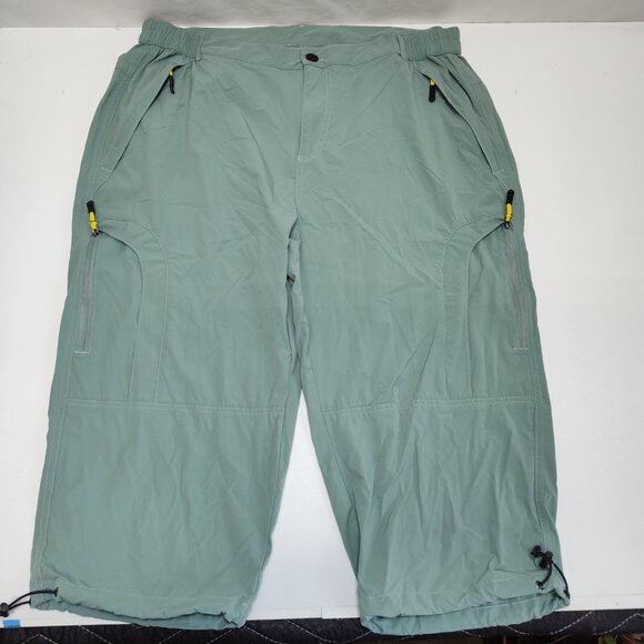 Hiking Cargo Shorts Zippered Front & Cargo Pockets Elastic Waist Women W36 EUC - Picture 3 of 9